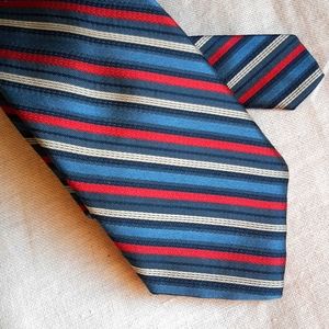 Blue Red and Beige sulka Tie